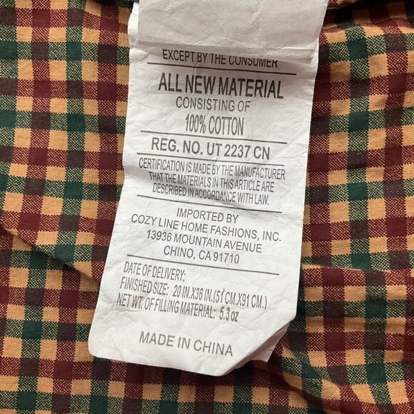 VTG Cozy Line Home Fashions Patchwork Pillow Cover Shams Set 2 Cotton King Size - Picture 7 of 8